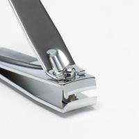 Кусачки-книпсер педикюрные, с пилкой, 8,5 см, в PVC-чехле, цвет серебристый, SZZ-19-D