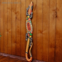 Панно декоративное "Ящерица геккон" 97х15х1,5 см МИКС