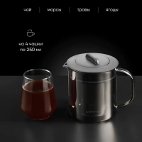 Чайник заварочный Graphit-1000TP Графитовый 1000 мл