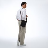 Сумка мужская через плечо TEXTURA, 2 наружных кармана, цвет коричневый Сумка мужская через плечо TEXTURA, 2 наружных кармана, цвет коричневый