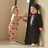 Комбинезон вязаный Крошка Я &laquo;Сердечки&raquo;, рост 86-92 см