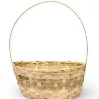 Набор корзин 3 шт 22х18x10 24х19x10 27х21x10 см ручка h=24/26/28 см натур