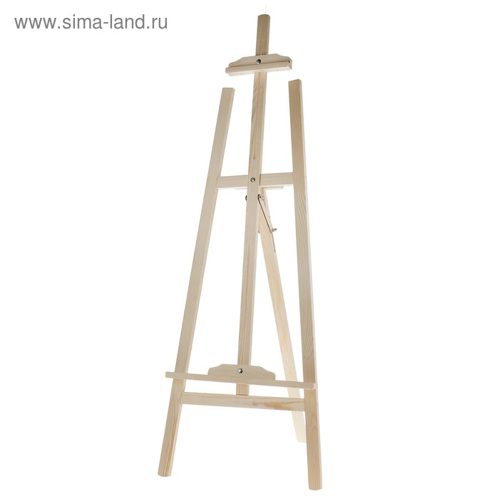 Мольберт тип &laquo;Лира&raquo; 145 х 52 см, с бегунком, РАЗОБРАННЫЙ, неокрашенное дерево, Calligrata