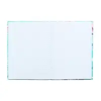 Колледж-тетрадь в твердой обложке 7БЦ, А4, 160 листов, Цветы на мятном фоне, блок в клетку, матовая ламинация, ВЫБОРОЧНЫЙ ЛАК