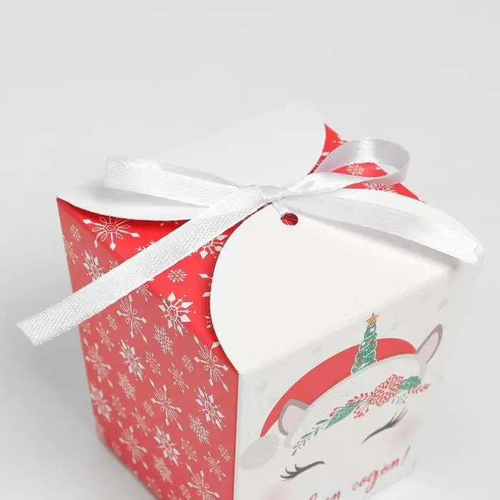Бонбоньерка новогодняя &laquo;Единорожка&raquo;, 7,5 х 8 х 7,5 см, Новый год