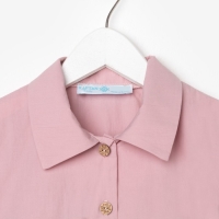 Платье для девочки с воротником KAFTAN, размер 30 (98-104), цвет пудра Платье для девочки с воротником KAFTAN, размер 30 (98-104), цвет пудра