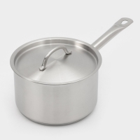 Ковш 2,8 л, d=18, h=11 см, с крышкой, толщина стенки 0,8 мм, индукция Ковш 2,8 л, d=18, h=11 см, с крышкой, толщина стенки 0,8 мм, индукция