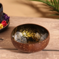 Чаша "Мудрый слон" 14х14х6 см, кокос