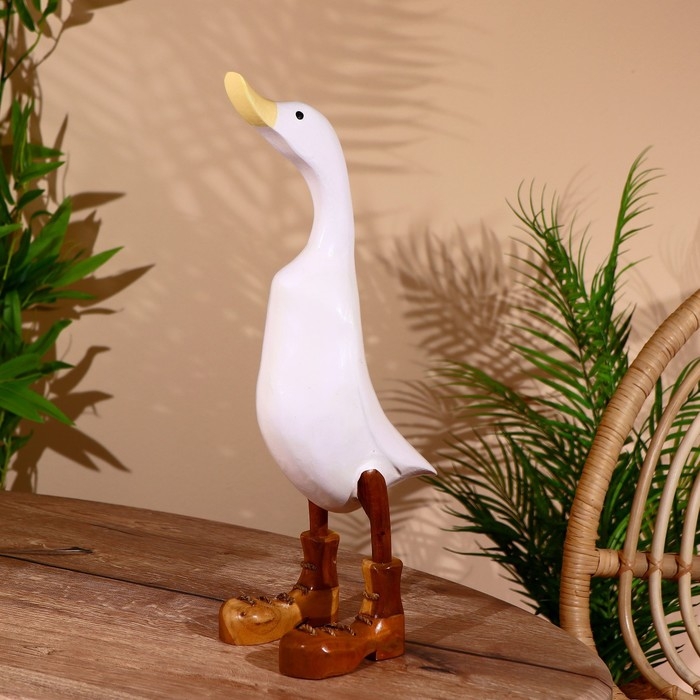 Сувенир "Утка белая" дерево 45 см