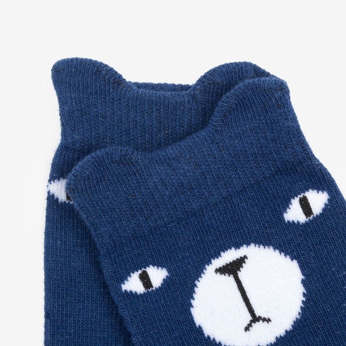 Гольфы детские Гольфы детские "Мишка", цвет синий, размер 14-16