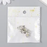 Бейл с подвеской металл для творчества "Дракончик" серебро 1х2,2 см