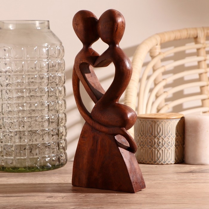 Сувенир дерево "Узы брака" коричневый цвет 30х13х3,5 см