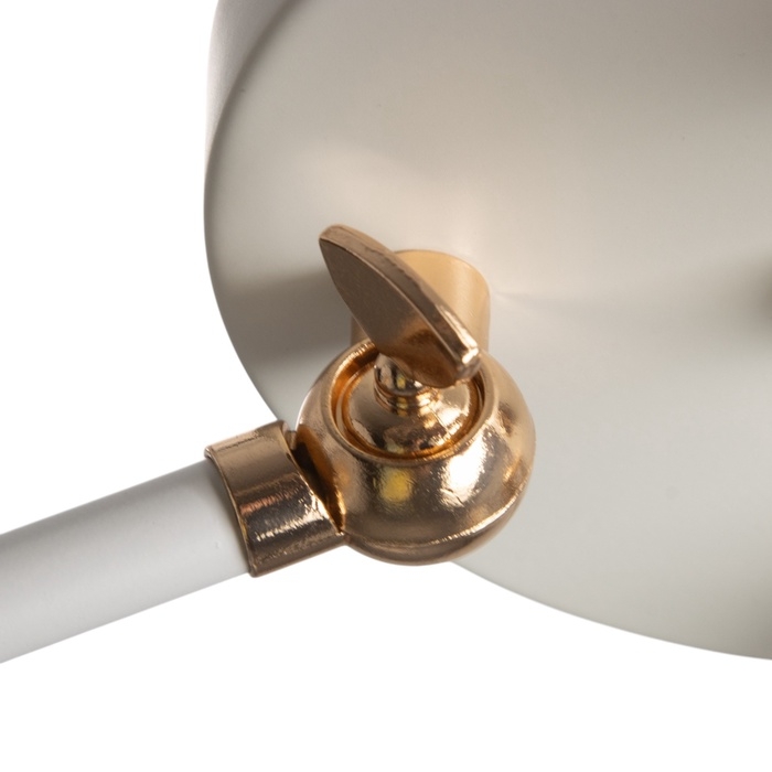 Люстра "Селена" 2хЕ27 40Вт бело-золотой 54х15х25 см