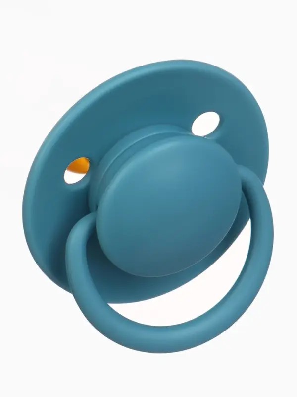 Набор классических пустышек, 2 шт., латекс, серый/серо-синий, в контейнере, от 6 мес., M&B