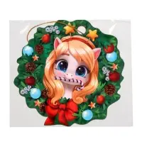 Подвеска новогодняя деревянная "Лошадка "