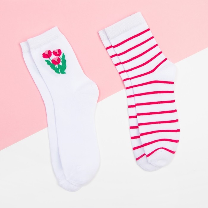 Набор женских носков KAFTAN "Life&ldquo; 2 пары, размер 36-39 (23-25 см)