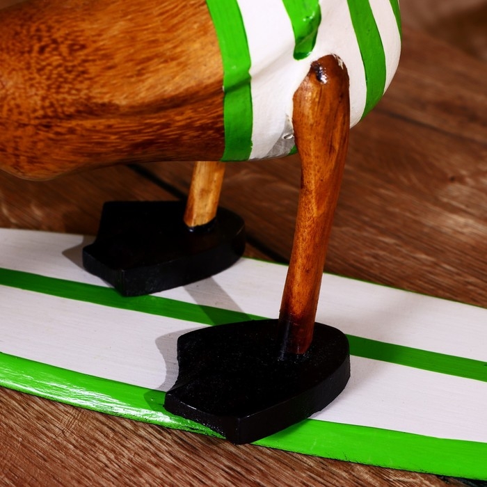 Сувенир "Утка на сёрфе" дерево 40 см