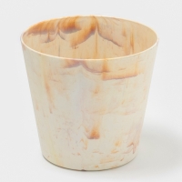 Кашпо круглое "SandStorm" d14х13 см, цвет оранжевый