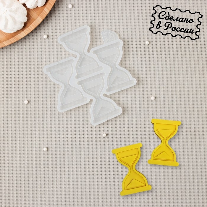 Силиконовый молд для леденцов и шоколада &laquo;Песочные часы&raquo;, цвет прозрачный