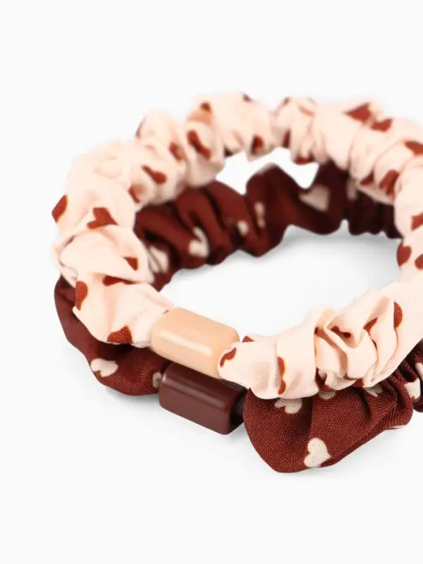 Резинка для волос &laquo;Сердечки&raquo;, набор 2 шт., Коты аристократы