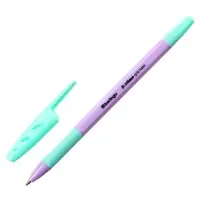 Ручка шариковая Berlingo Tribase grip haze, стержень синий 0.7 мм, грип, корпус МИКС