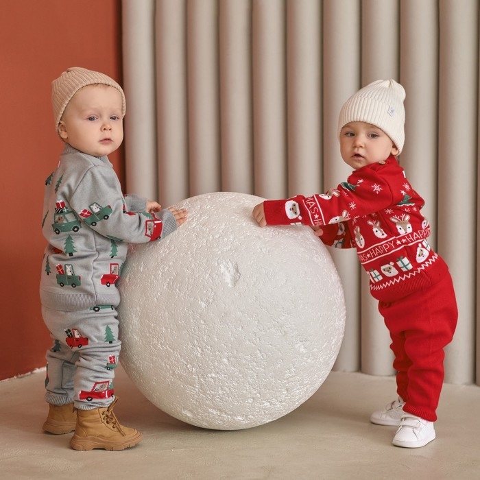 Комплект вязаный Крошка Я "Xmas" рост 86-92 см