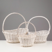 Набор корзин плетеных, ива 48×36×h=21/17(50), 41×30×h=19,5/16(45), 34×24×h=18/15(40), 3шт Набор корзин плетеных, ива 48×36×h=21/17(50), 41×30×h=19,5/16(45), 34×24×h=18/15(40), 3шт