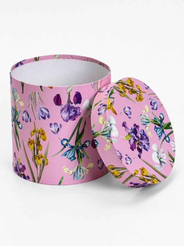 Шляпная коробка, Цветы, 20 х 20 см Шляпная коробка, Цветы, 20 х 20 см