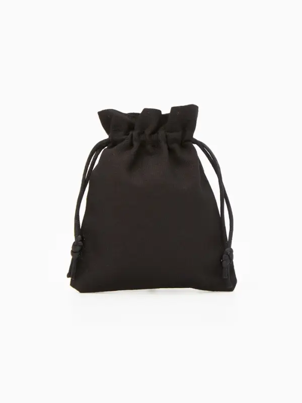 Мешочек подарочный &laquo;Хлопок&raquo;, 10&times;12 см, чёрный