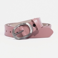 Ремень, ширина 3 см, винт, пряжка металл, цвет пудра Ремень, ширина 3 см, винт, пряжка металл, цвет пудра