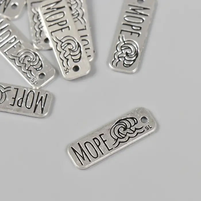 Металлический элемент, декоративная подвеска &laquo;Арт Узор. Море&raquo;, 2.5&times;0.8 см