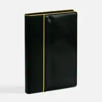 Ежедневник Alanis, недатированный, черный c желтым