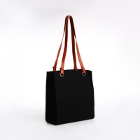 Сумка женская тоут на молнии, цвет чёрный Сумка женская тоут на молнии, цвет чёрный