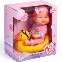 Пупс &laquo;Купание с уточкой&raquo;, с аксессуарами, МИКС