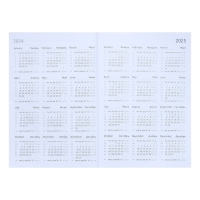 Ежедневник датированный 2024 года, А5, 176 листов, Attomex.Regent, обложка бумвинил, ляссе, блок 70 г/м2, синий