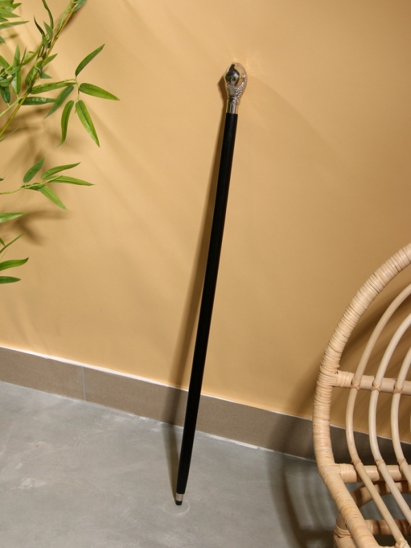 Трость 90 см, манговое дерево, никель