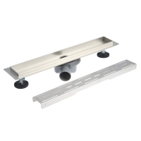 Трап линейный AFLORN AF20207-50, 500х70 мм, c флaнцeм своб. вращения 360&deg;, нерж. сталь