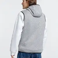 Жилет с капюшоном унисекс Gotland, серый, размер S