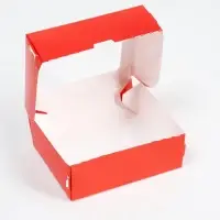 Контейнер на вынос, красный, 10&times;8&times;3.5 см