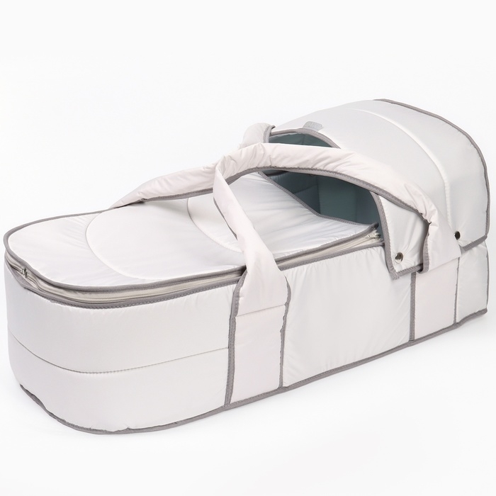 Люлька-переноска для новорожденных  &laquo;Ассорти&raquo;, цвет светло-серый