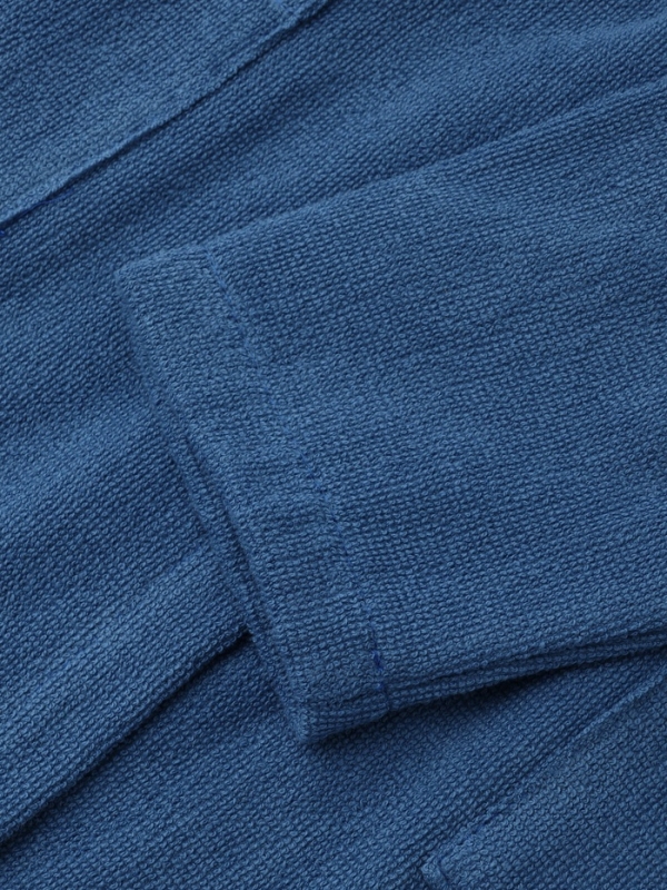 Халат детский Экономь и Я, цв. синий, р-р 34, 100% хл, 340 г/м2