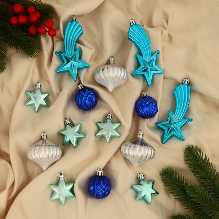 Набор ёлочных игрушек 14 шт. &laquo;Зимнее волшебство. Венди&raquo; пластик, МИКС