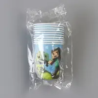 Стакан одноразовый бумажный &laquo;Пиксели&raquo;, 250 мл