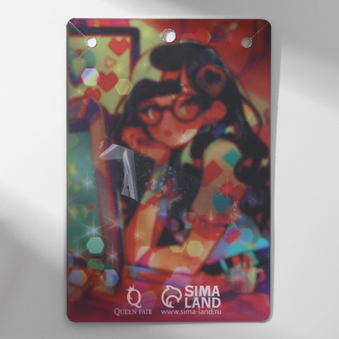 Кулон &laquo;Прелесть&raquo; сердце, цветной в золоте, 40 см