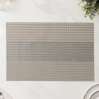 Салфетки сервировочные на стол Доляна &laquo;Сияние&raquo;, 4 шт, 45&times;30 см, цвет бежевый