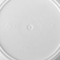 Горшок для цветов с поддоном &laquo;Призма&raquo;, 1 л, цвет белый