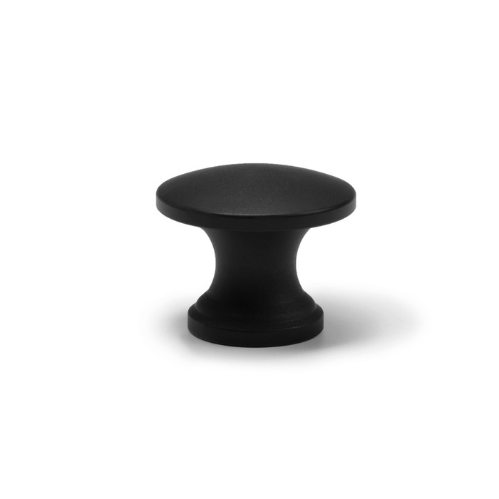 Ручка кнопка CAPPIO RK148, d=24 мм, цвет черный Ручка кнопка CAPPIO RK148, d=24 мм, цвет черный