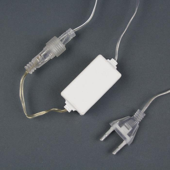 Гирлянда «Сосульки» 2.4 × 0.2 м, IP44, прозрачная нить, 96 LED, свечение мульти с эффектом стекания, 12 В Гирлянда «Сосульки» 2.4 × 0.2 м, IP44, прозрачная нить, 96 LED, свечение мульти с эффектом стекания, 12 В