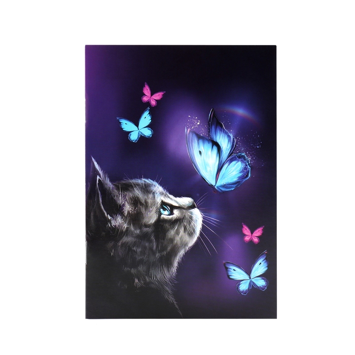 Детский рюкзак с блокнотом &laquo;Котик&raquo;, 23х20,5 см