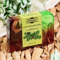 Мыло СПА - уход для бани и сауны "Сосна &mdash; Природная грязь" Добропаровъ РУЧНАЯ РАБОТА 80 гр